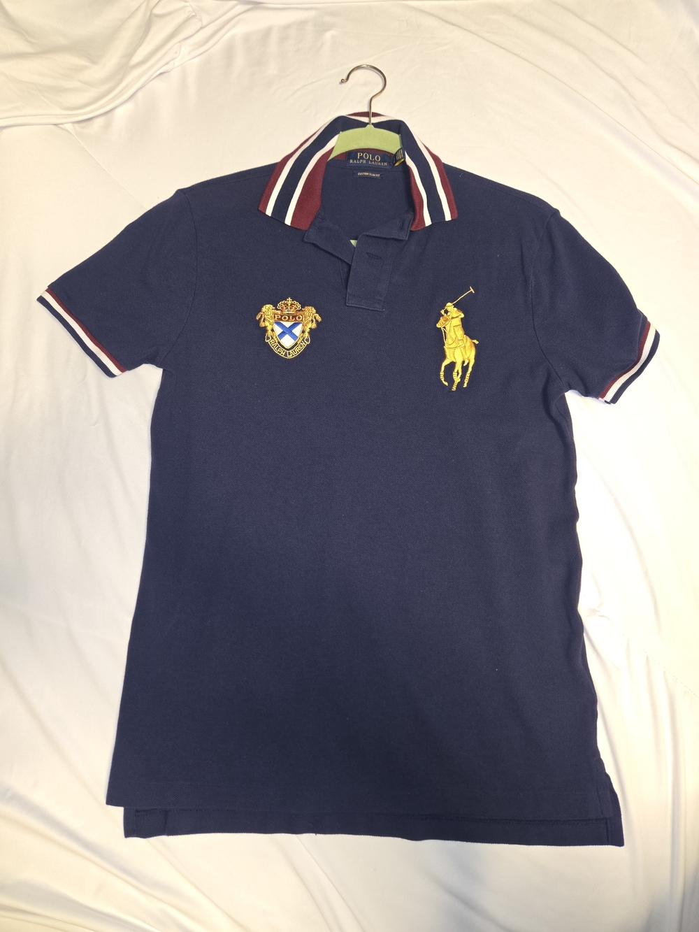 Polo by Ralph Lauren Navy Embroidered Crest Polo Shirt